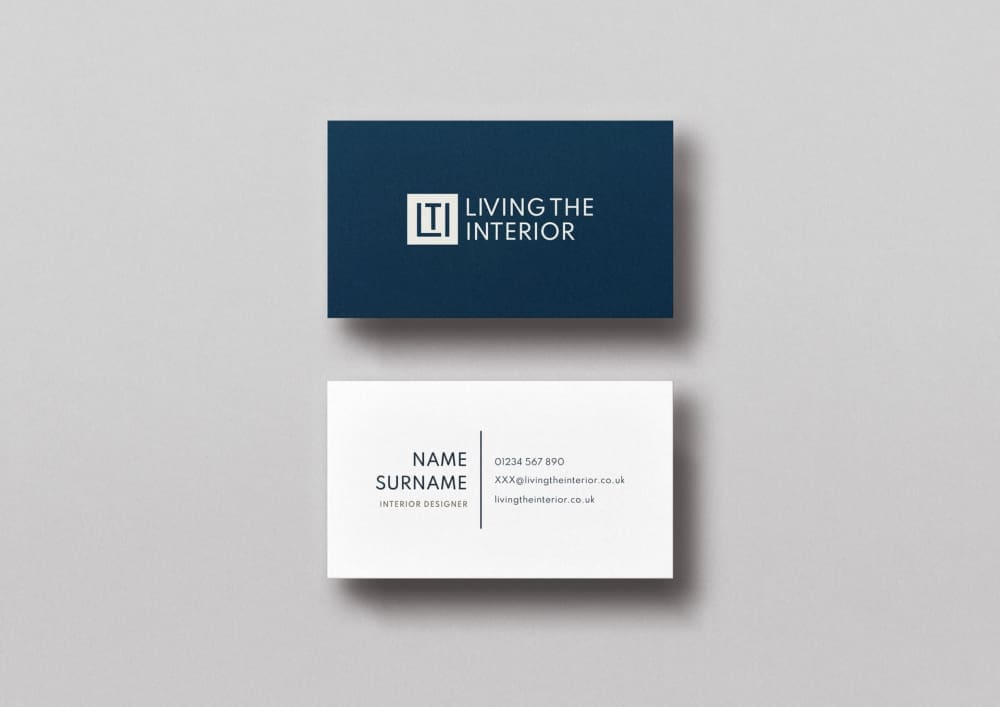 Living the Interior business cards